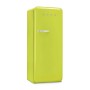 SMEG FAB28RLI6 Frigorifero da libera installazione con congelatore, design stile anni '50, verde lime, cerniera a sinistra