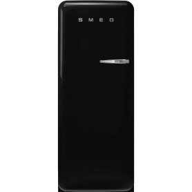 SMEG FAB28LBL6 Frigorifero da incasso con scomparto congelatore, design anni '50, Nero, Cerniera a sinistra
