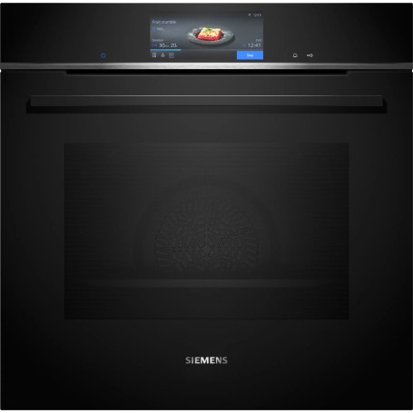 Siemens iQ700 HB778G3B1 forno 71 L Nero, Acciaio inox