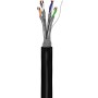 Outdoor Netzwerkabel Cat.7 S/FTP (PiMF) (schwarz, 100 Meter) (52768)