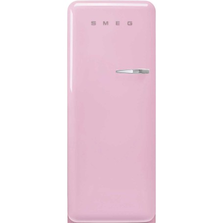 SMEG FAB28LPK6 Frigorifero da incasso con congelatore, linea di design Anni '50, Rosa Cadillac, cerniera a sinistra