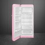 SMEG FAB28LPK6 Frigorifero da incasso con congelatore, linea di design Anni '50, Rosa Cadillac, cerniera a sinistra
