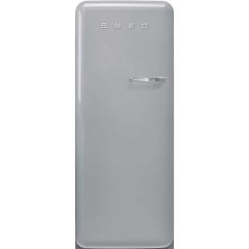 SMEG FAB28LSV6 Frigorifero da libera installazione con congelatore, linea di design Anni '50, argento, cerniera a sinistra