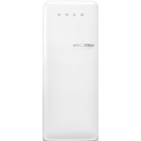 SMEG FAB28LWH6 Frigorifero da libera installazione con congelatore, linea di design Anni '50, bianco, cerniera a sinistra