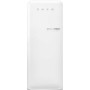SMEG FAB28LWH6 Frigorifero da libera installazione con congelatore, linea di design Anni '50, bianco, cerniera a sinistra