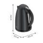WMF Stelio 0413020072 bollitore elettrico 1,7 L 2400 W Nero