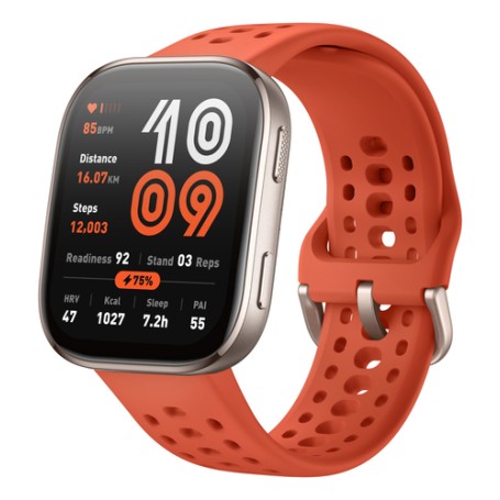 Amazfit Bip 6 Red 5 cm (1.97") AMOLED Digitale 390 x 450 Pixel Touch screen Oro GPS (satellitare) (W2435EU5N)
