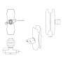 RAM Mounts RAM-D-201U-MI1 kit di fissaggio Nero Alluminio