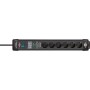 Premium-Line Steckdosenleiste 6-fach (schwarz, 1,8 Meter, 26.000A berspannungsschutz) (1951160400)