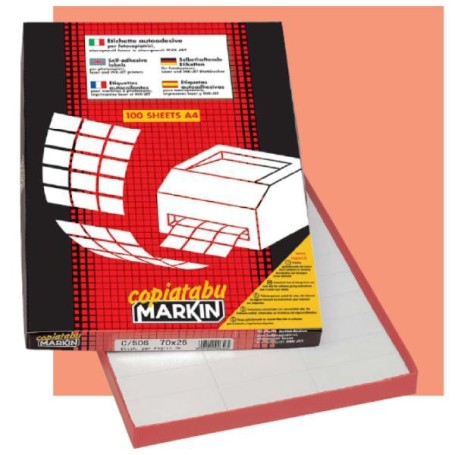 Markin 210C547 etichetta autoadesiva Bianco 2400 pz (210C547)