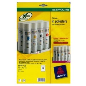 Avery L4776-20 etichetta per stampante Bianco (L4776-20)
