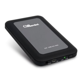 Hamlet USB 3.0 Mirror Disk box esterno per hard disk SATA da 2,5'' nero (HXD25U3MBK)