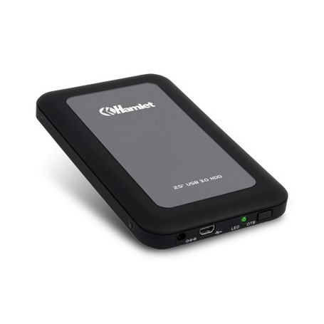 Hamlet USB 3.0 Mirror Disk box esterno per hard disk SATA da 2,5'' nero (HXD25U3MBK)