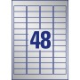 Avery Etichette in poliestere argento - per stampanti Laser bianco/nero - 45,7 x 21,2 mm (L6009-20)