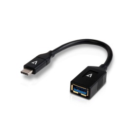 V7 Cavo USB nero da USB 3.0 A femmina a USB-C maschio 0.3m 1ft (V7U3C-BLK-1E) V7 Cavo USB nero da USB 3.0 A femmina a USB-C maschio 0.3m 1ft (V7U3C-BLK-1E)