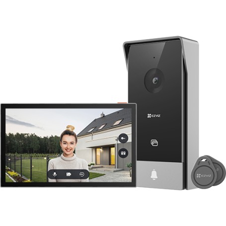 EZVIZ HP5 sistema per video-citofono 17,8 cm (7") Nero, Argento (318500204)