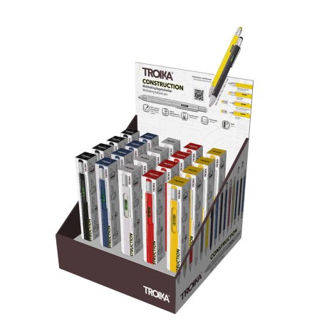 TROIKA CD135 penna a sfera Colori assortiti Penna a sfera retrattile a clip 20 pz