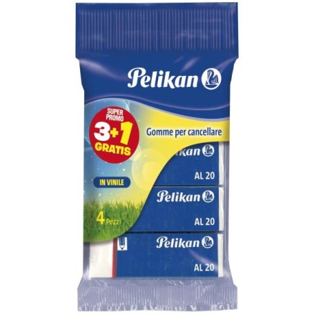 Pelikan AL 20 gomma per cancellare Bianco 4 pz (005470)