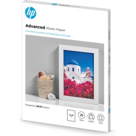 HP Confezione da 25 fogli carta fotografica lucida 13 x 18 cm senza margini Advanced (Q8696A)