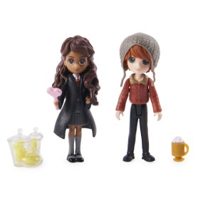 Wizarding World | Set Amicizia con personaggi Ron Weasley e Calì Patil | Bambole da 7.5cm | 2 accessori | Giocattoli  (6064902)
