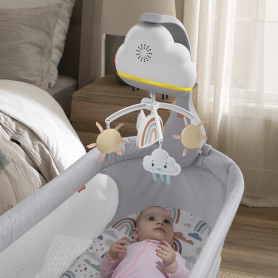 Fisher-Price Rainbow Showers Bassinet to Bedside Mobile (HBP40)