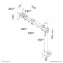 Neomounts by Newstar Supporto da scrivania per monitor (FPMA-D960G)