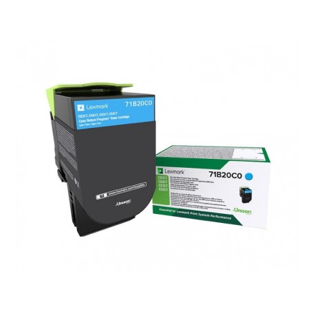 Lexmark 71B20C0 cartuccia toner 1 pz Originale Ciano (71B20C0)
