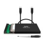 Hamlet Box esterno USB 3.1 Tyce-C per Hard Disk SATA 2,5 in alluminio (HXD25TCU31)
