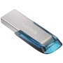 SanDisk Ultra Flair unità flash USB 128 GB USB tipo A 3.2 Gen 1 (3.1 Gen 1) Blu, Argento (SDCZ73-128G-G46B)