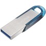SanDisk Ultra Flair unità flash USB 128 GB USB tipo A 3.2 Gen 1 (3.1 Gen 1) Blu, Argento (SDCZ73-128G-G46B)