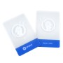 Plastic Cards in Kreditkartengre (transparent/blau, 2 Stck) (EU145101-1)