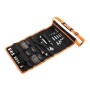 Mechaniker-Set mit Rolltasche, 76-teilig (schwarz/orange) (A7063-QZ)