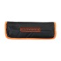 Mechaniker-Set mit Rolltasche, 76-teilig (schwarz/orange) (A7063-QZ)