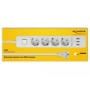 DeLOCK 11206 prolunghe e multiple 1,5 m 4 presa(e) AC Interno Bianco