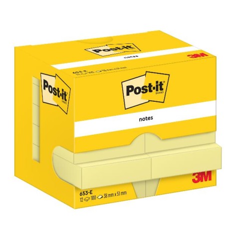 CF12 POST IT GIALLO 38X51 (653-PEFC)
