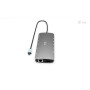 i-tec Metal C31NANOTRIPLED140UK replicatore di porte e docking station per laptop Cablato USB 3.2 Gen 1 (3.1 Gen 1) Type-C Grigi