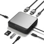 ALOGIC DUCD2 replicatore di porte e docking station per laptop Cablato USB 3.2 Gen 2 (3.1 Gen 2) Type-C Grigio, Nero