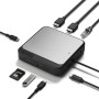 ALOGIC DUCH2 replicatore di porte e docking station per laptop Cablato USB 3.2 Gen 2 (3.1 Gen 2) Type-C Nero, Grigio