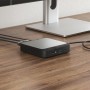 ALOGIC DUCH2 replicatore di porte e docking station per laptop Cablato USB 3.2 Gen 2 (3.1 Gen 2) Type-C Nero, Grigio