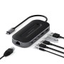 Satechi ST-U4MGEM replicatore di porte e docking station per laptop Cablato USB4 Nero, Grigio