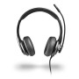 NGS VOX605 USB-C Auricolare Cablato A Padiglione Musica e Chiamate USB tipo-C Nero (VOX605USBC)