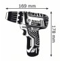 Bosch GSR 10,8-2-LI Professional Senza chiave Nero, Blu, Rosso (060186810D)
