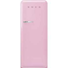 SMEG FAB28RPK6 Frigorifero da libera installazione con congelatore, linea di design Anni '50, Rosa Cadillac, cerniera a destra