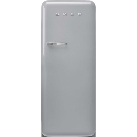 SMEG FAB28RSV6 Frigorifero da incasso con congelatore, design anni '50, argento, cerniera a destra