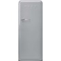 SMEG FAB28RSV6 Frigorifero da incasso con congelatore, design anni '50, argento, cerniera a destra
