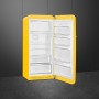SMEG FAB28RYW6 Frigorifero da incasso con congelatore, design anni '50, giallo, cerniera a destra