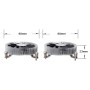 Silverstone SST-NT07-115X ventola per PC Circuiti integrati Refrigeratore 8 cm Nero, Metallico (SST-NT07-115X)