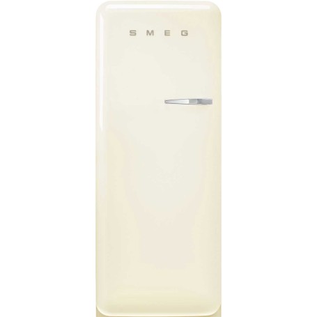 SMEG FAB28LCR6 Frigorifero da libera installazione con congelatore, linea di design Anni '50, crema, cerniera a sinistra