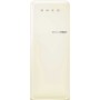SMEG FAB28LCR6 Frigorifero da libera installazione con congelatore, linea di design Anni '50, crema, cerniera a sinistra