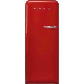 SMEG FAB28LRD6 Frigorifero con congelatore, design anni '50, rosso, cerniera a sinistra, LxPxA: circa 60 x 76 x 153 cm